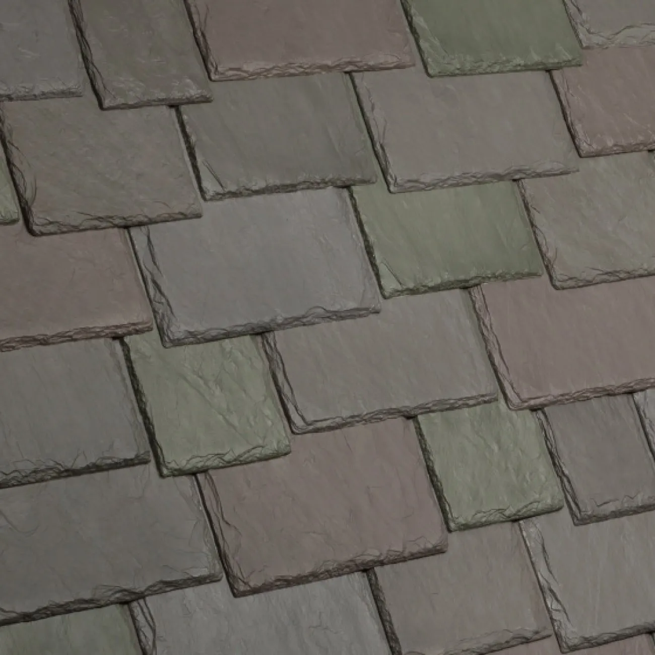 DaVinci Roofscapes Multi-Width Slate Weathered Green